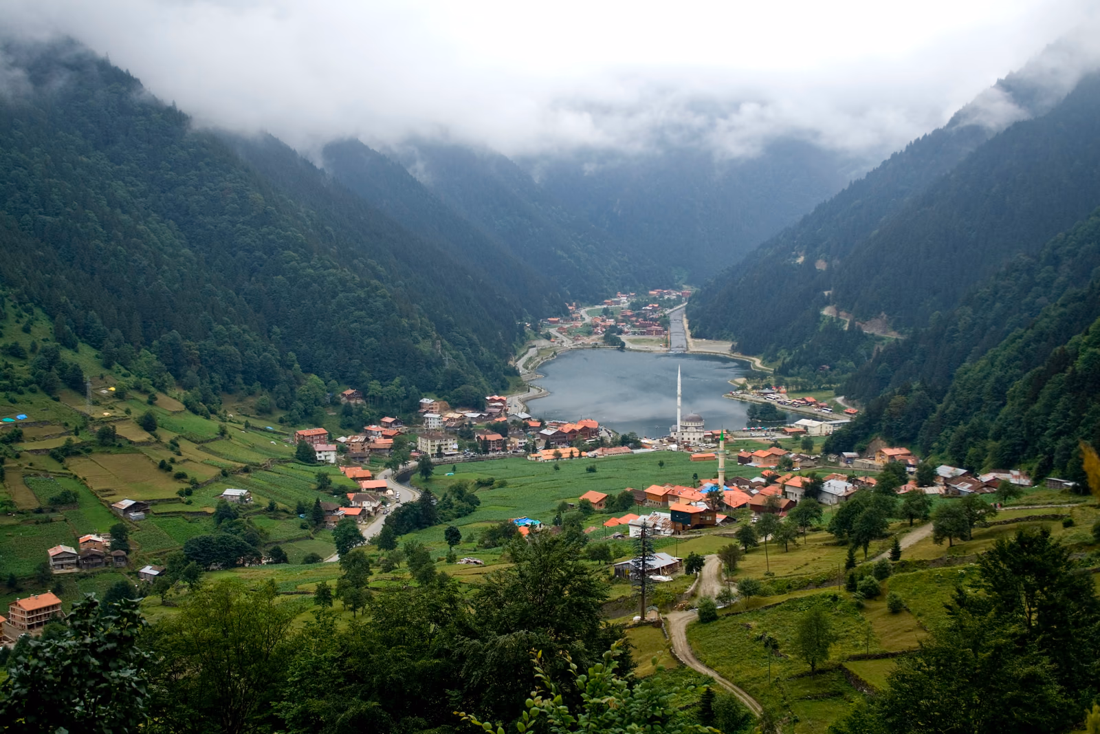 Uzungol lake in the Trabzon region, contextual photograph